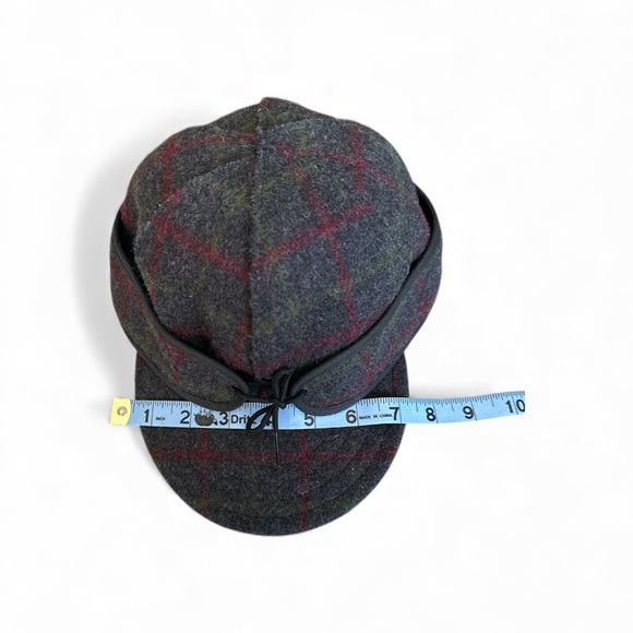 Men’s Stormy Kromer Original Adirondack Plaid Wool Cap with Bow Accent - 6 7/8 - Picture 11 of 14